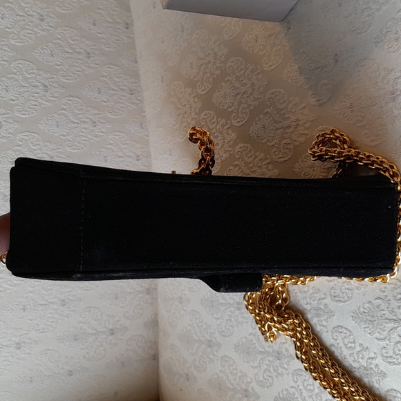 Paloma Picasso  Vintage Suede Chain Cross body Bag! - Picture 12 of 15